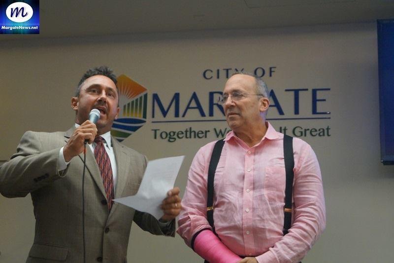 Margate Mayor and Michael Shooster