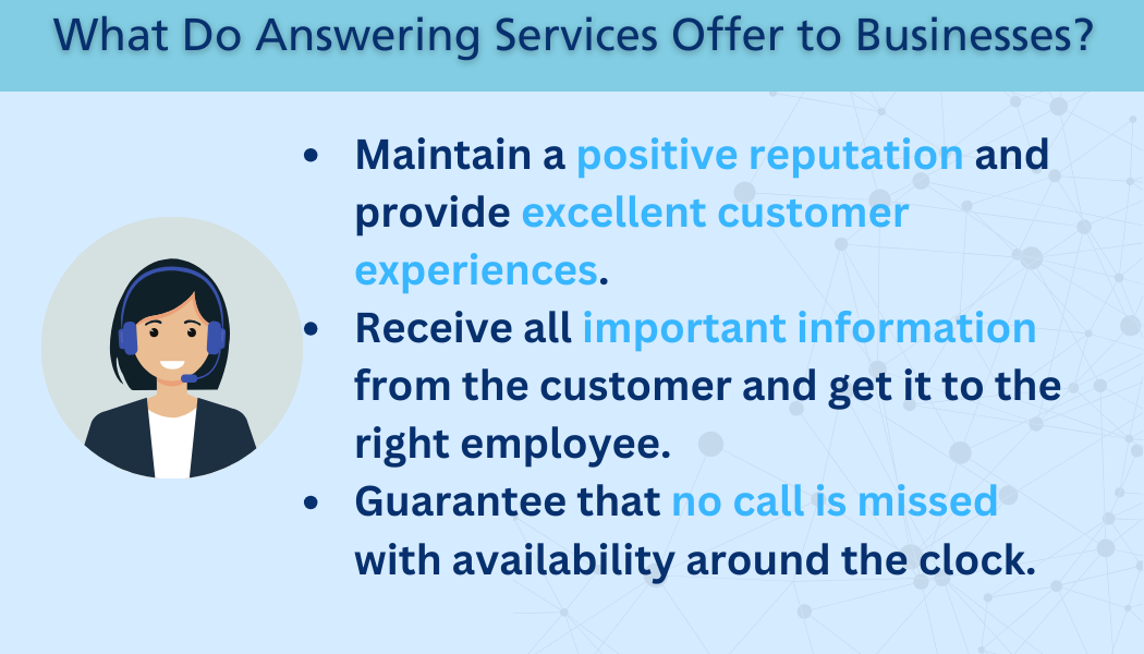 What does an answering service offer? Several benefits like a positive reputation and missing no calls, and much more!