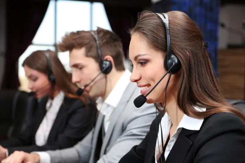 Answering Service Employees Taking Calls